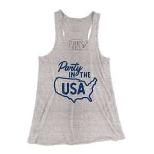 Party in the USA Women's Flowey Tank Top