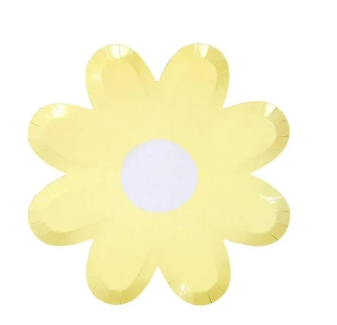 Pastel Daisy Large Plates