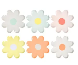 Pastel Daisy Large Plates