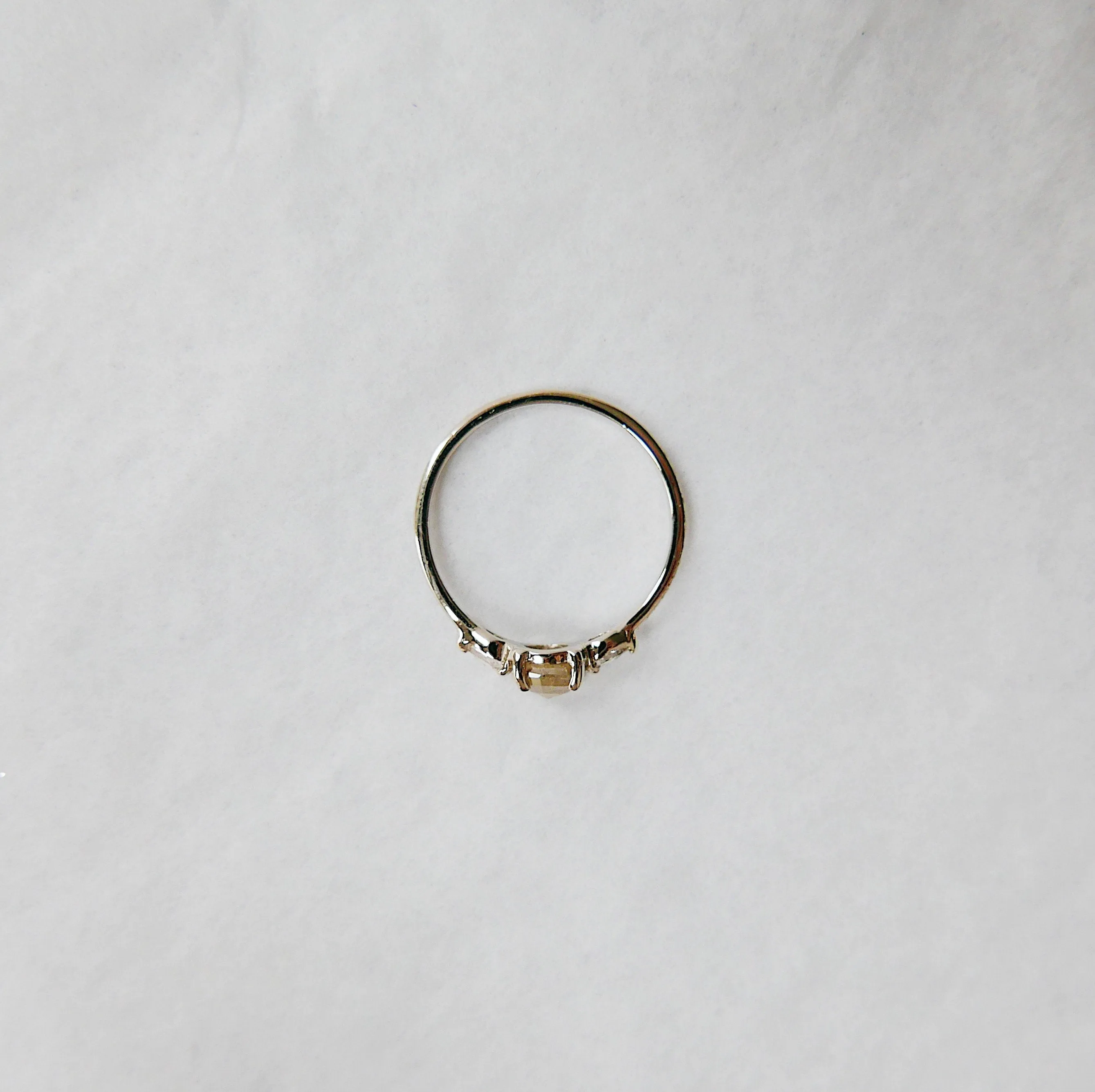 Penelope Copper Rustic Diamond Ring