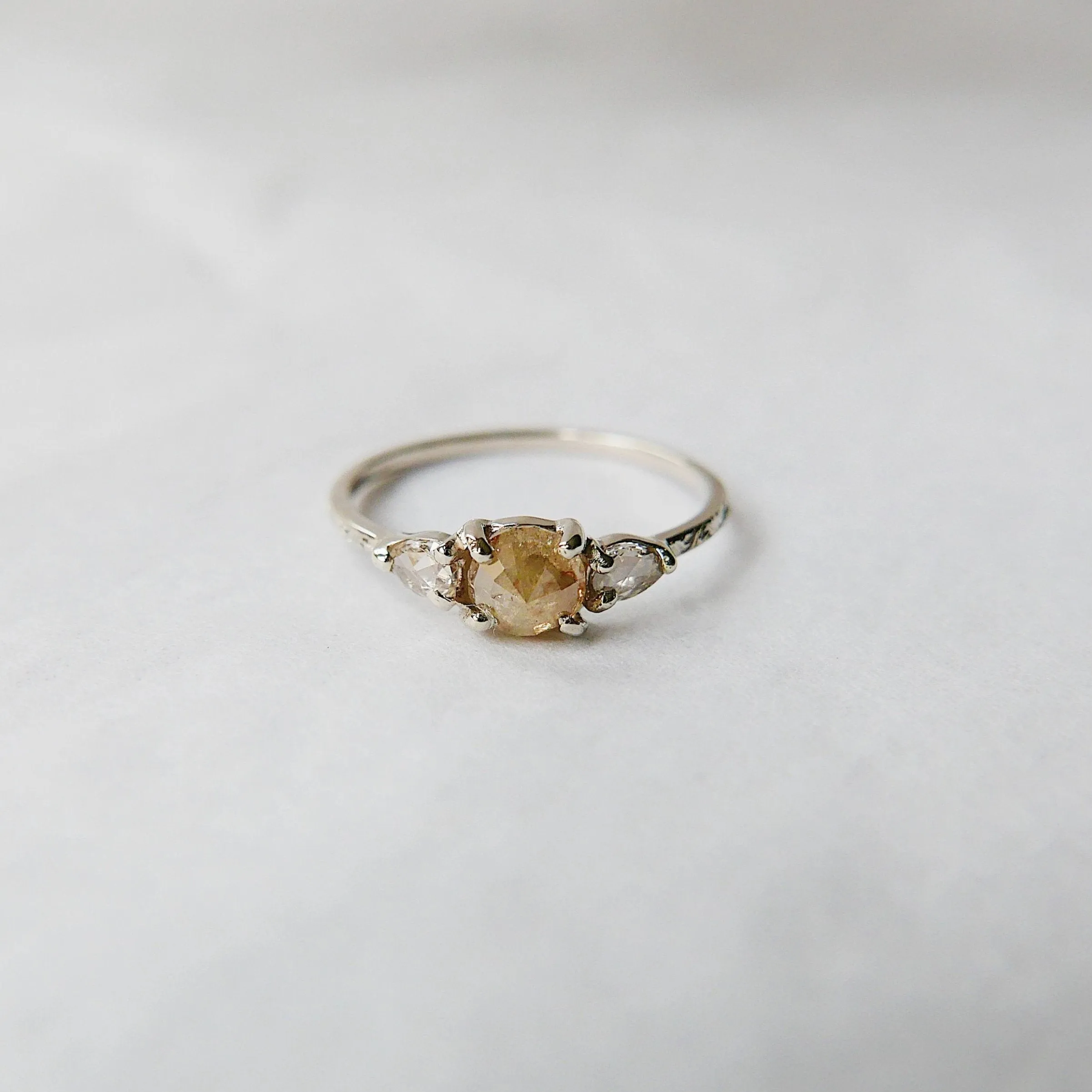 Penelope Copper Rustic Diamond Ring