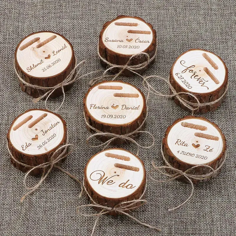 Personalized Wedding Ring Box Rustic Wedding Ring Box Wood Ring Holder Custom Names & Date Proposal Box Engagement Box