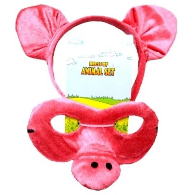 Pig  Headband & Mask Set