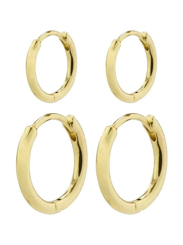 PILGRIM Ariella Huggie Hoop Set