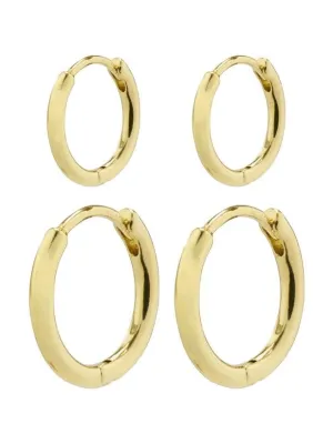 PILGRIM Ariella Huggie Hoop Set