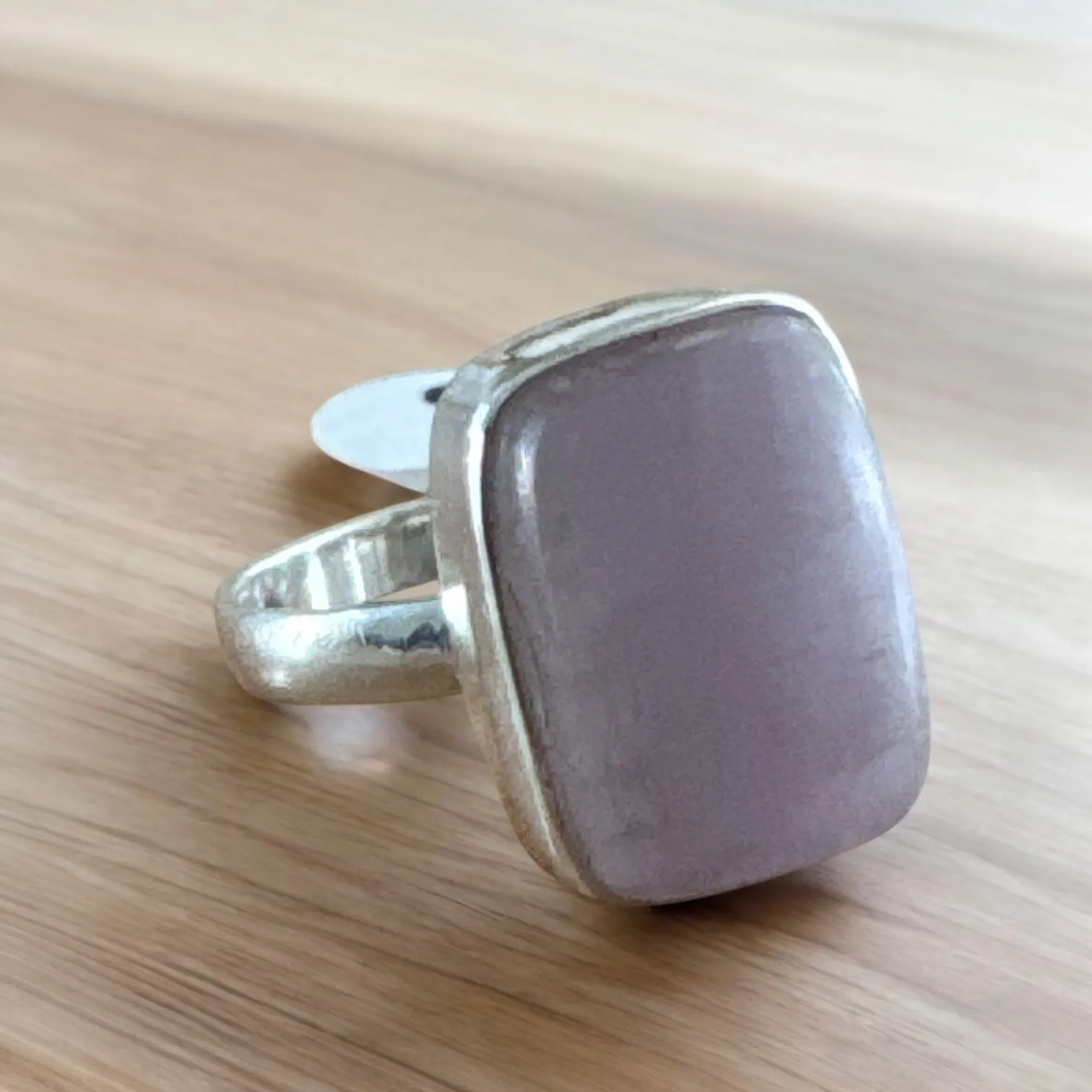 Pink Kunzite Solid 925 Sterling Silver Ring 9