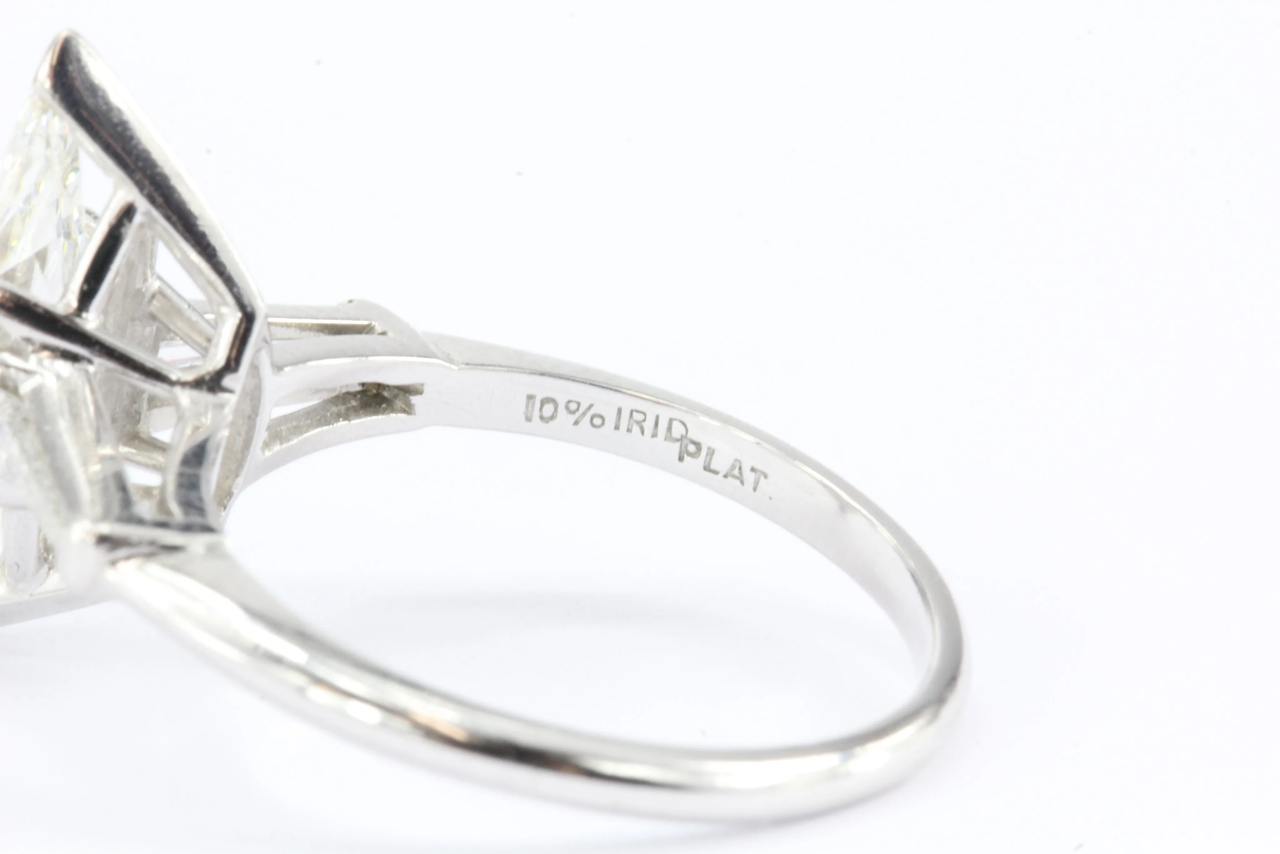Platinum 1.5 Carat Marquise Engagement Ring 1.7 CTW