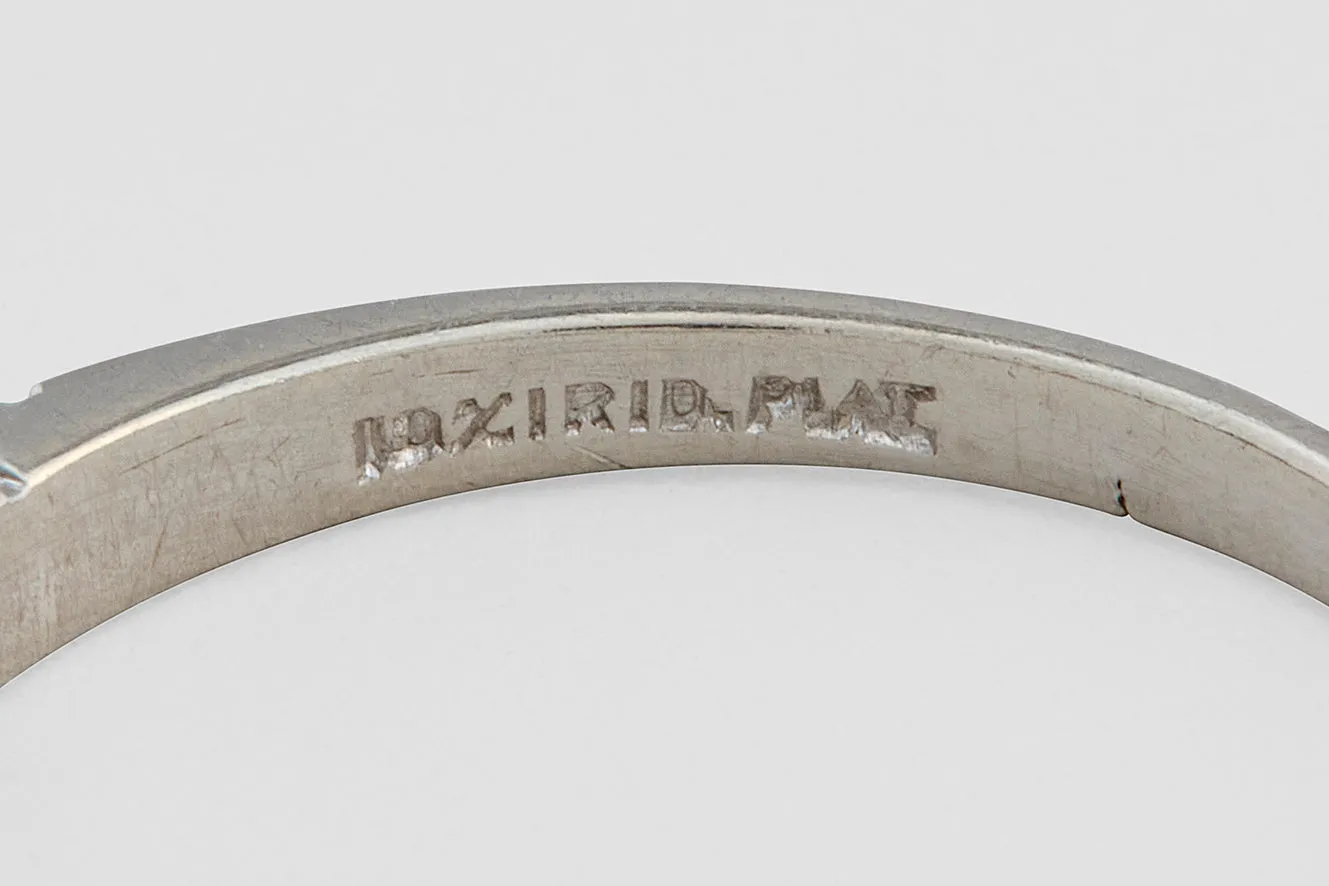 Platinum Art Deco Diamond Band