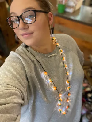 Pumpkin Lighted Necklace
