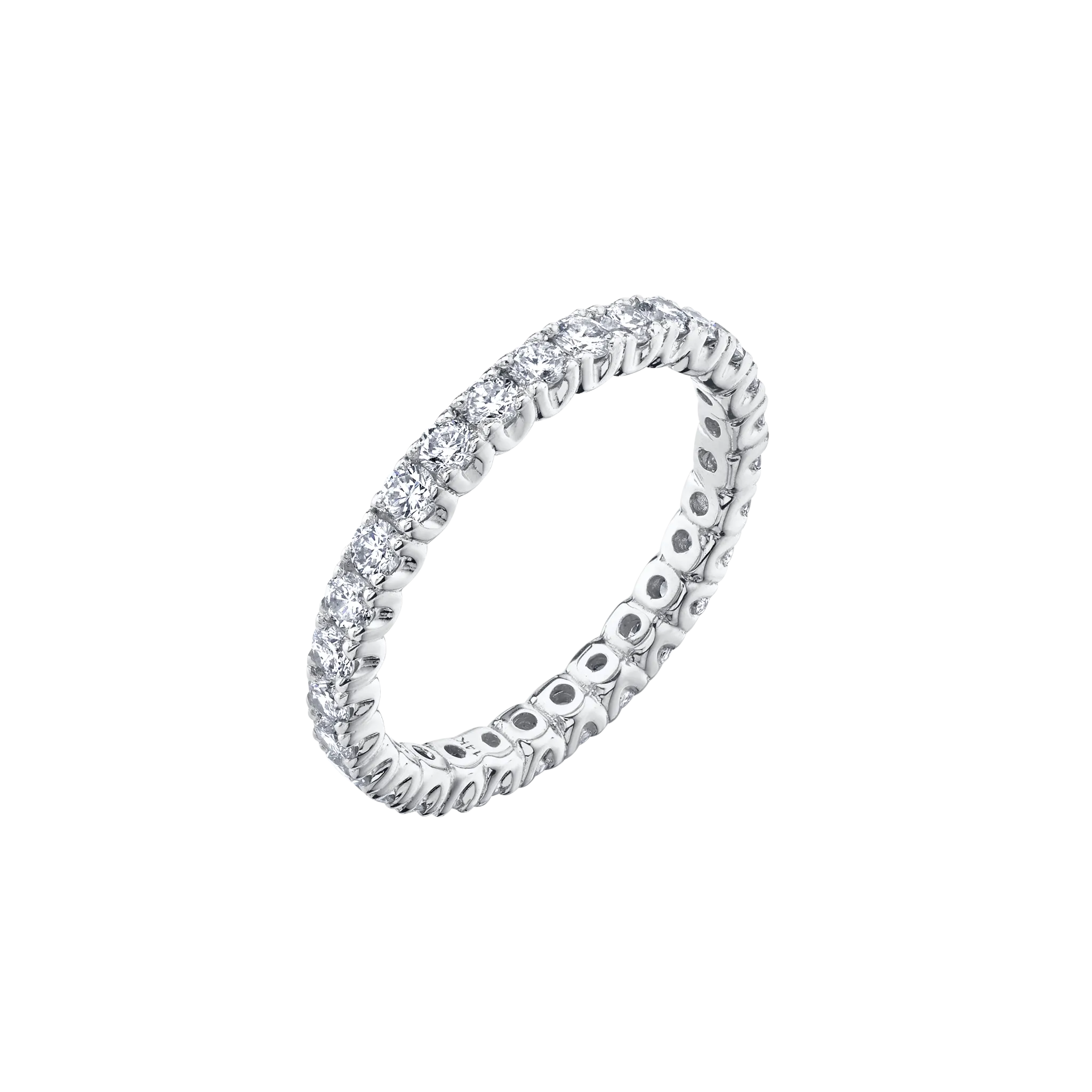 Queen Axis Ring with White Diamonds
