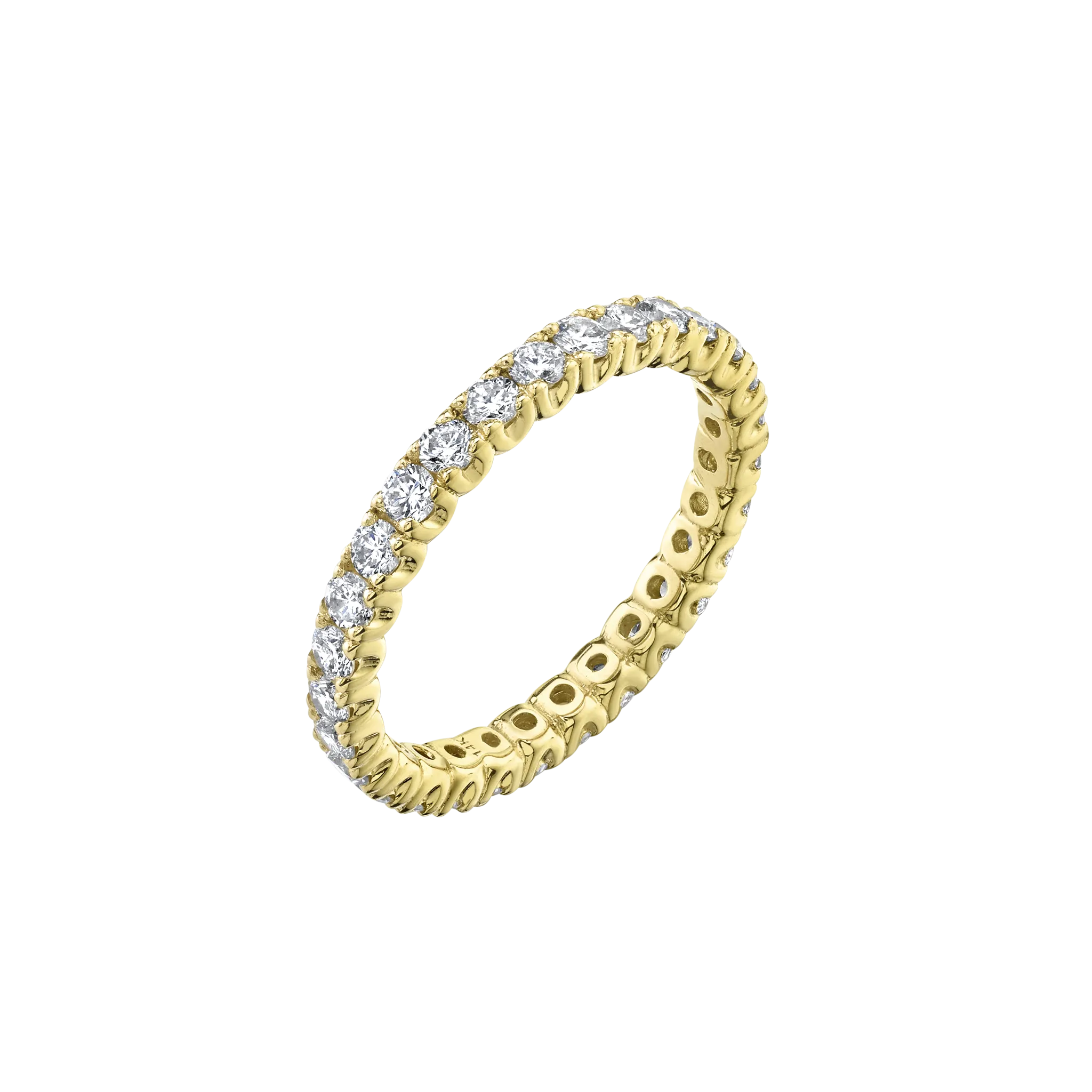 Queen Axis Ring with White Diamonds