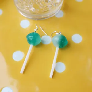 "CUTE SIMULATION LOLLIPOP" PURE SILVER EARRINGS / EAR CLIPS Y042002
