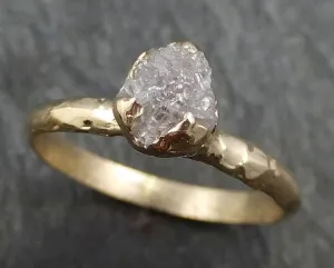 raw diamond engagement ring rough uncut diamond solitaire recycled 14k yellow gold conflict free diamond wedding promise byangeline 0411 Alternative Engagement