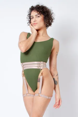 Rolling Halo Harness - Beige/Gold