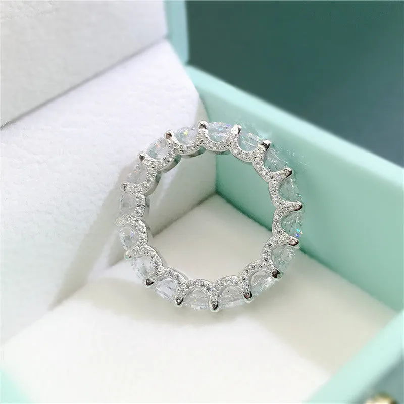Round Cut Created Diamond Full Eternity Ring