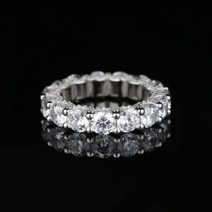 Round Cut Created Diamond Full Eternity Ring