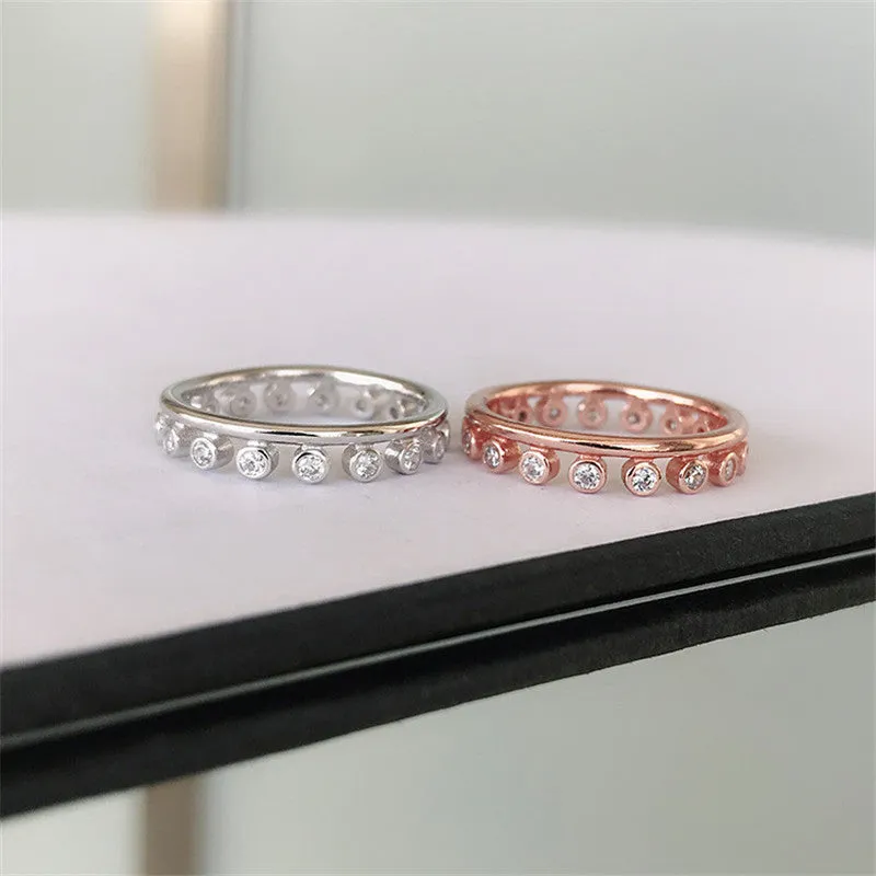 Round Cut Created Diamond Ring