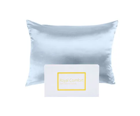 Royal Comfort Pure Silk Pillow Case 100% Mulberry Silk Hypoallergenic Pillowcase - 10 Colours