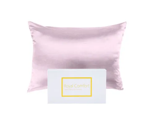 Royal Comfort Pure Silk Pillow Case 100% Mulberry Silk Hypoallergenic Pillowcase - 10 Colours