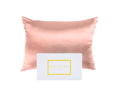 Royal Comfort Pure Silk Pillow Case 100% Mulberry Silk Hypoallergenic Pillowcase - 10 Colours
