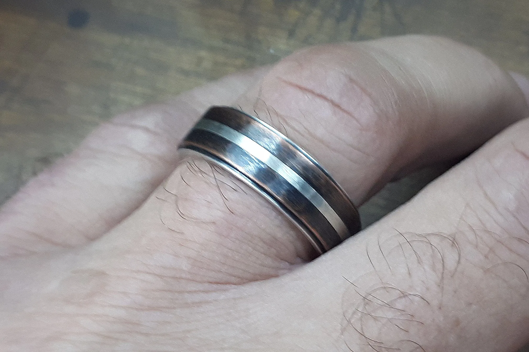 Rustic wedding band