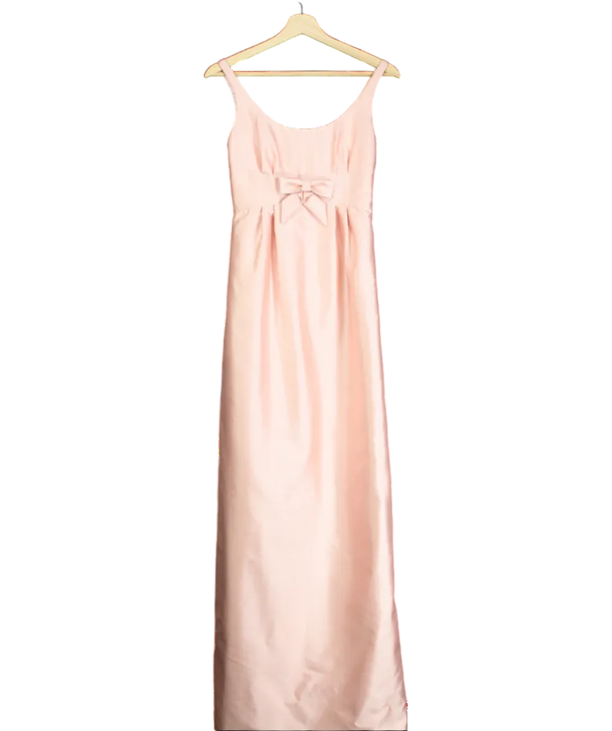 Santinni Pink 'sabrina' Silk And Wool Dress UK XS
