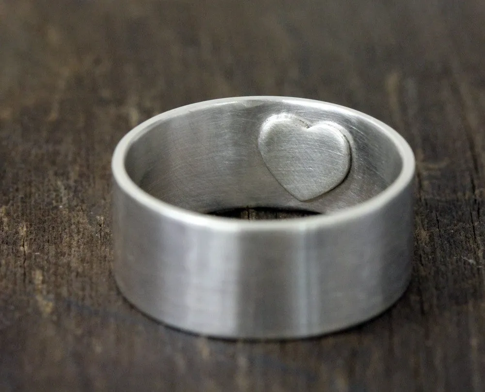 Secret Heart Ring Wedding Set