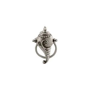 Shankha Silver Nose Pin - Pierced by MOHA