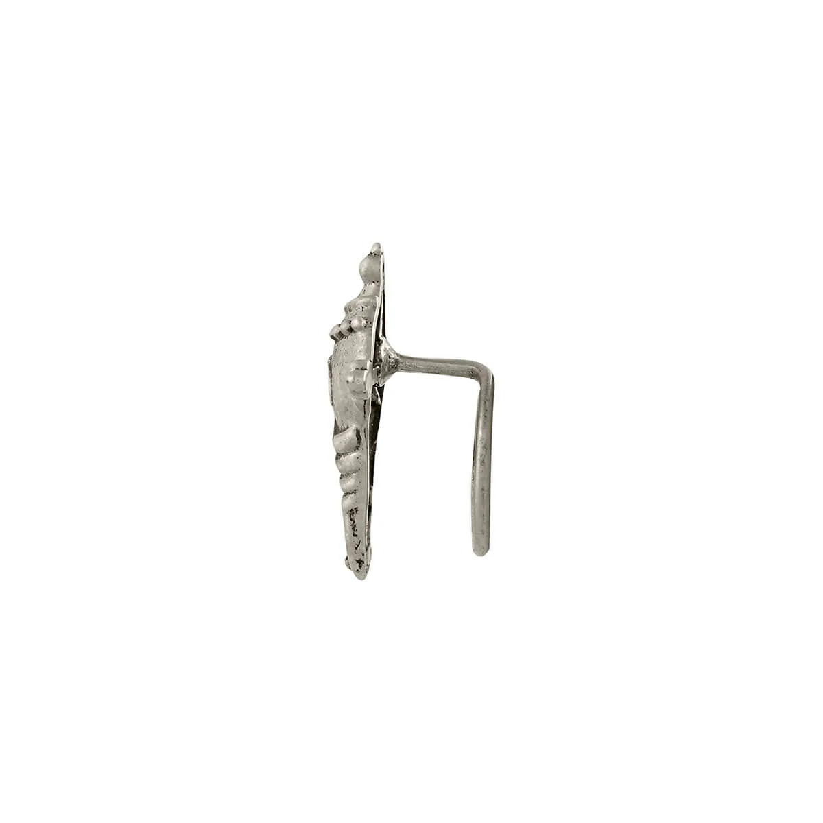 Shankha Silver Nose Pin - Pierced by MOHA