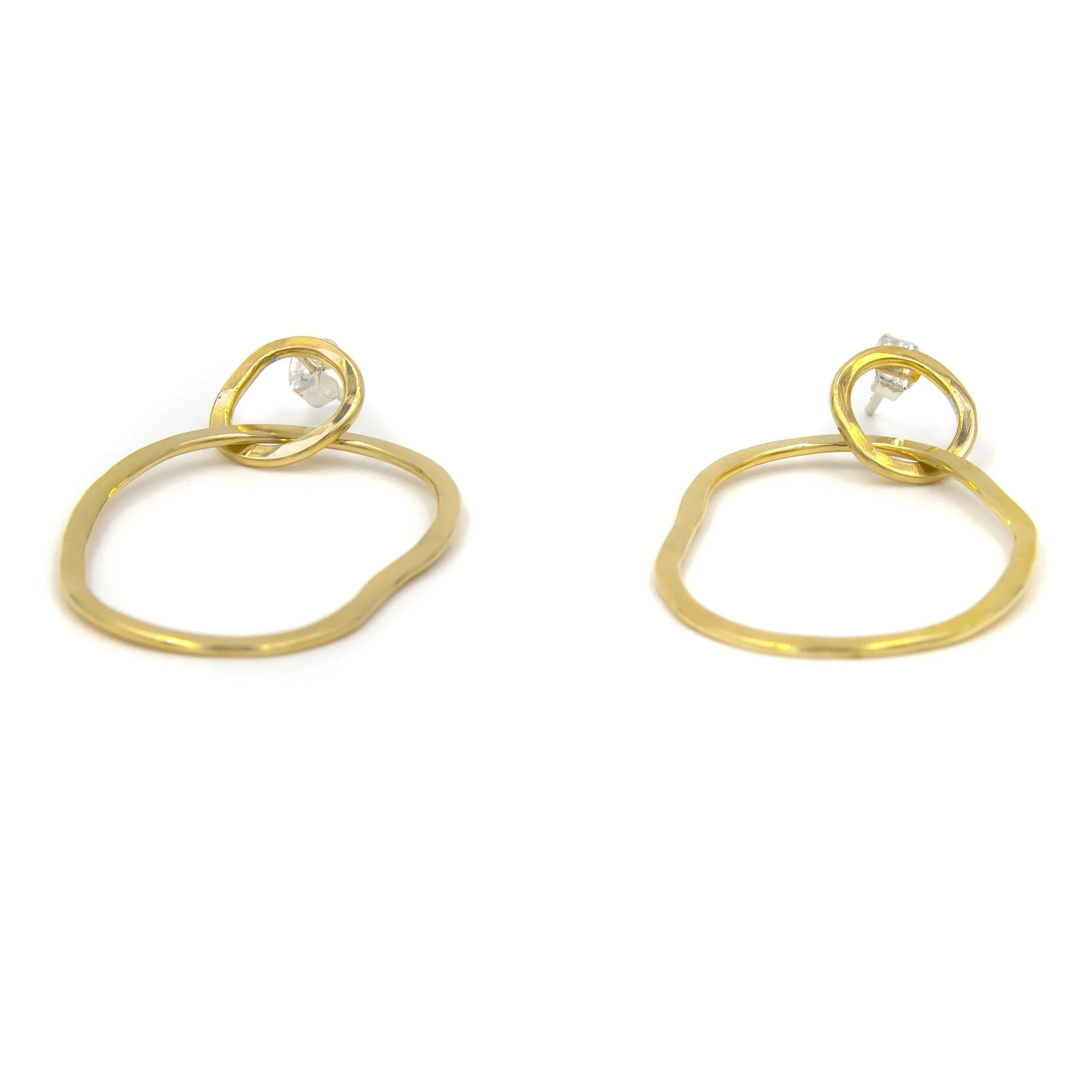 Shoreline Hoop Earrings | Large | Silver