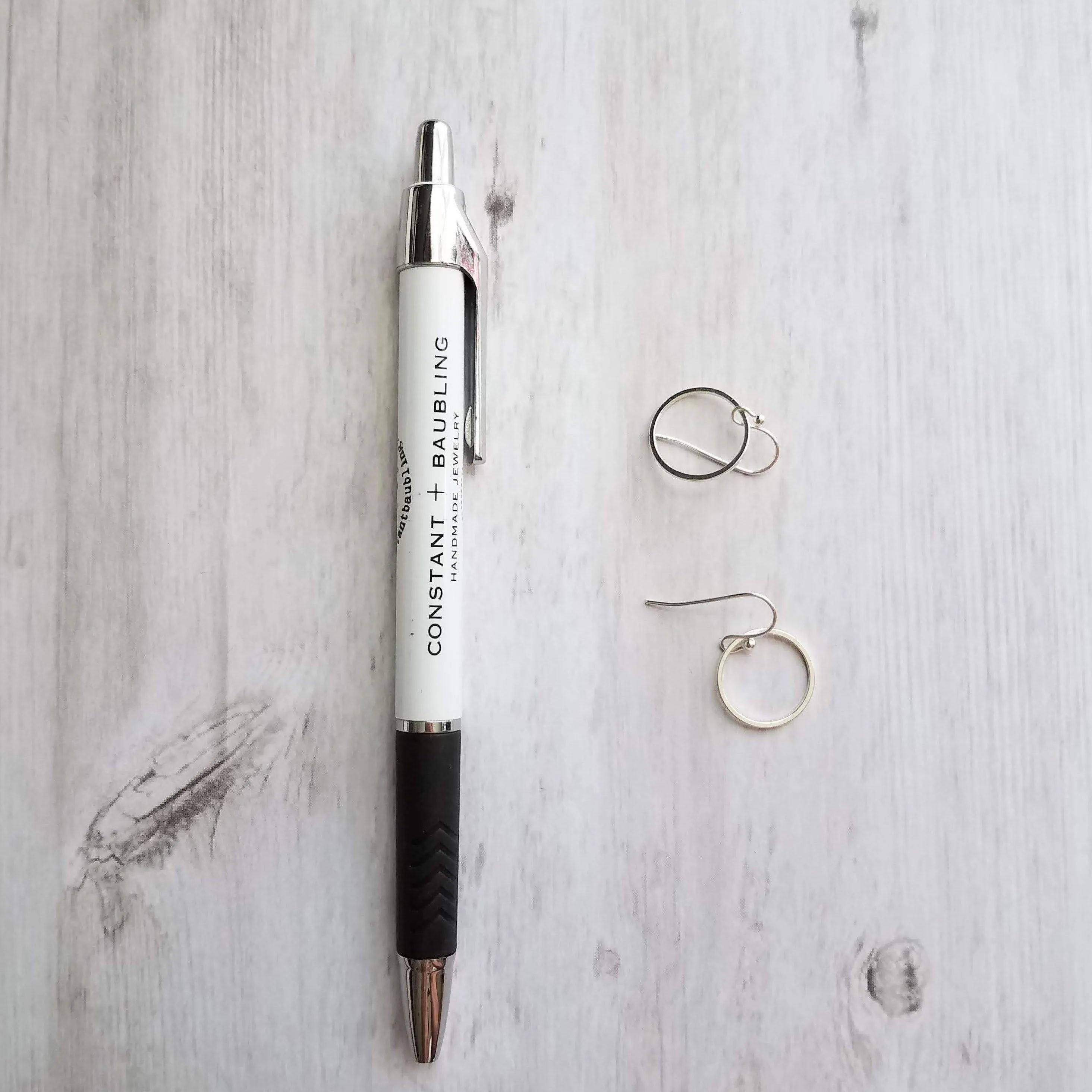 Silver Hoop Earrings - simple circle earring, silver circle earring, silver ring earring, thin circle earring, small circle earring, round