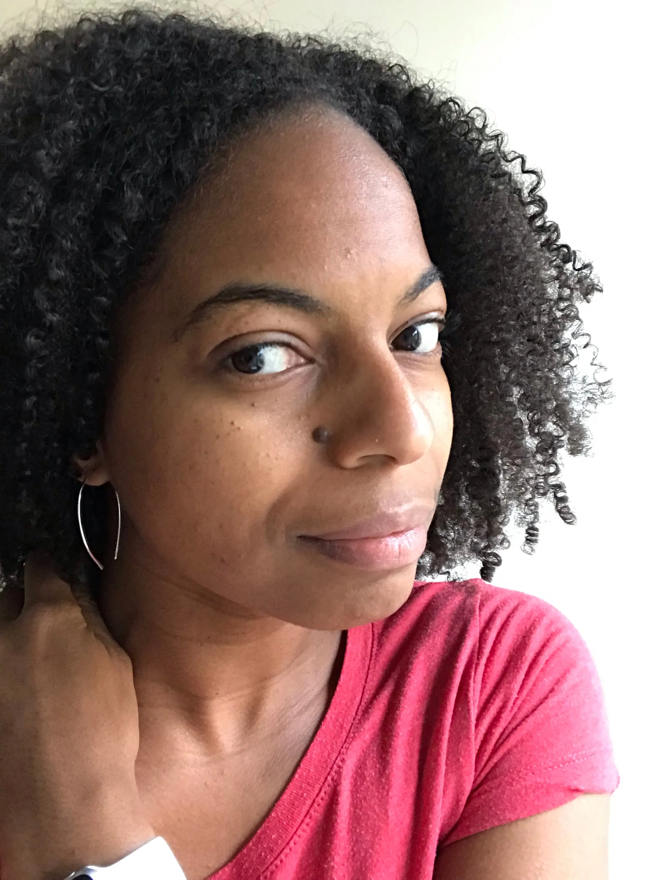Silver Open Hoop Medium Earrings