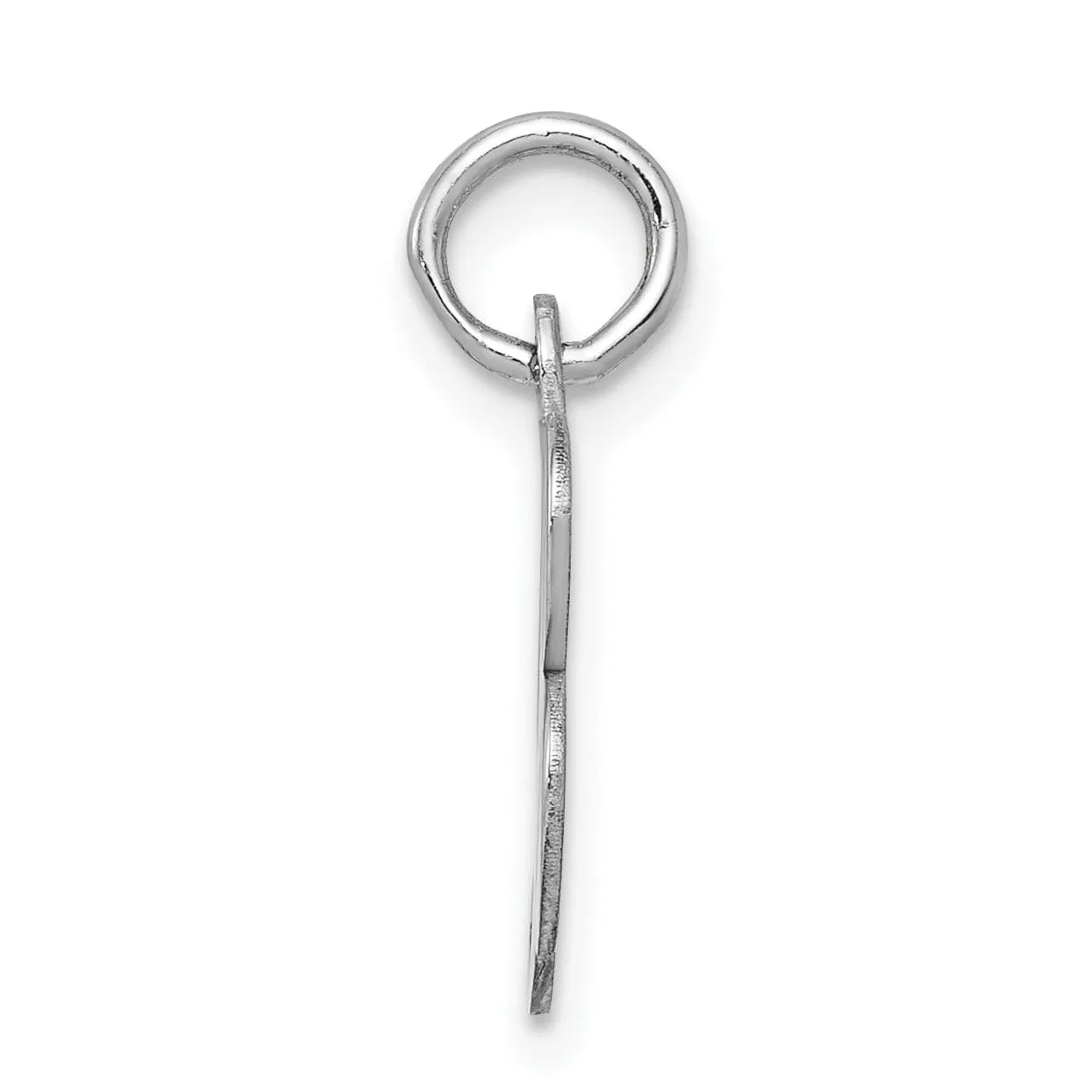 Silver Small Fancy Script Initial B Charm
