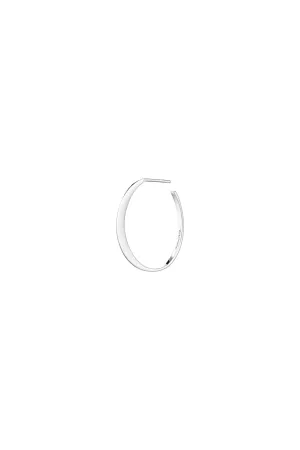 Small Glow Silver Hoop