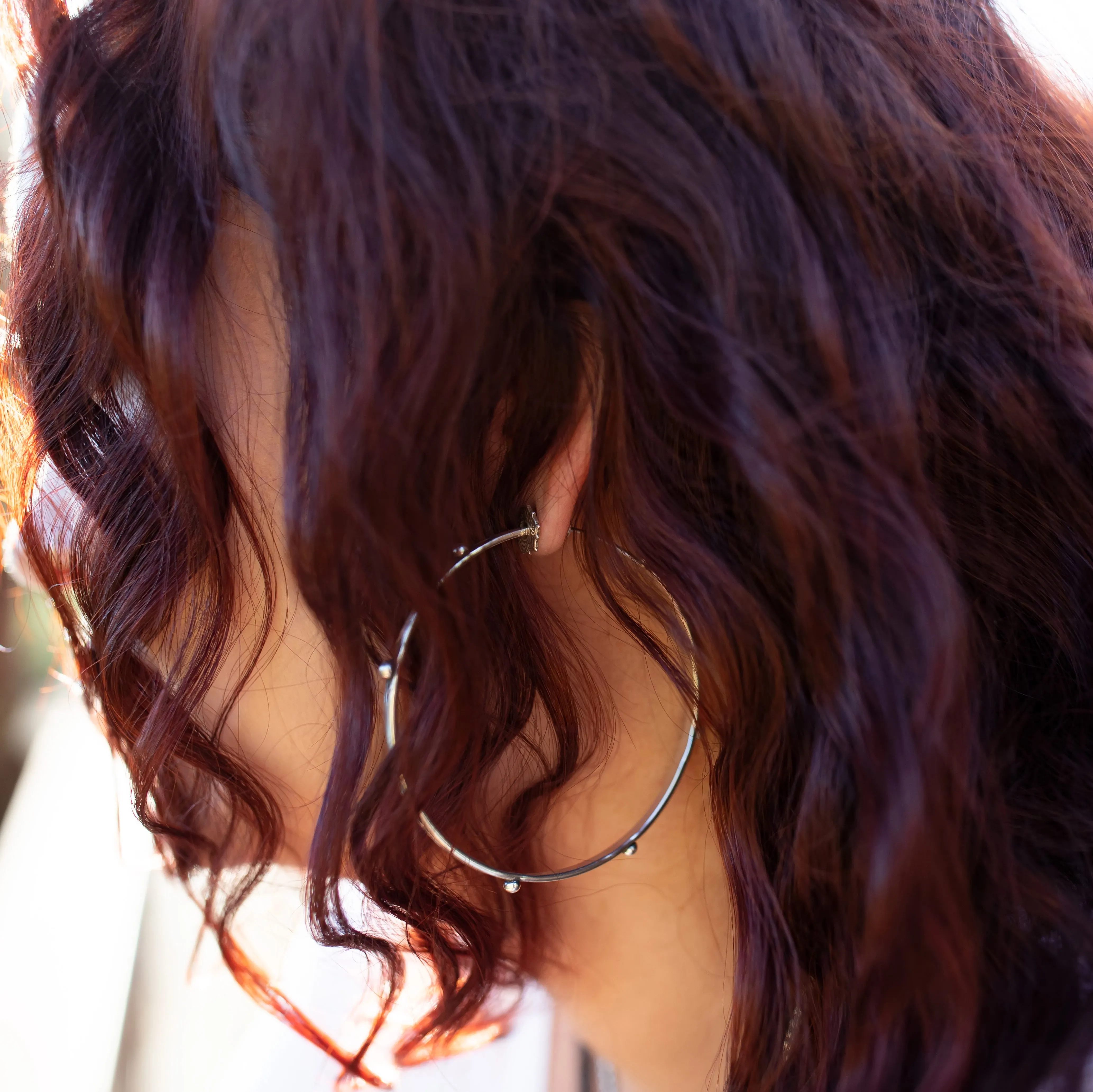 Sterling Isabel Hoop Earrings LG