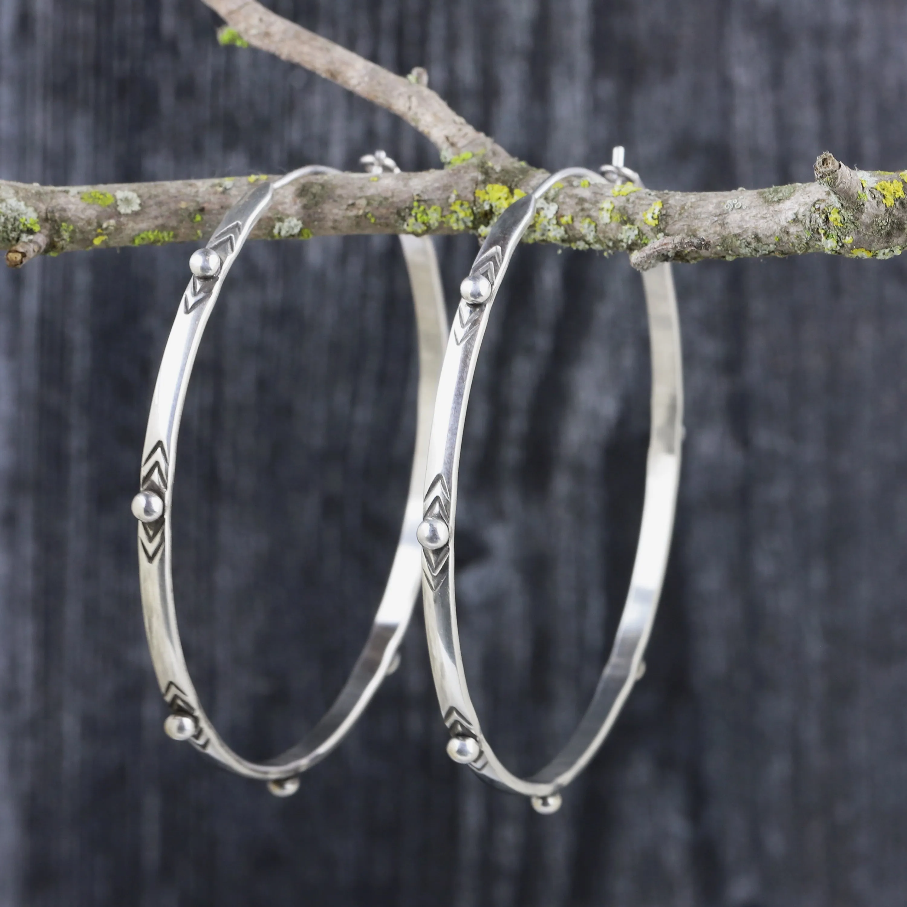 Sterling Isabel Hoop Earrings LG