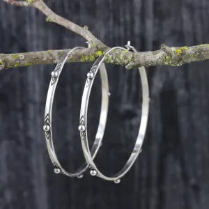 Sterling Isabel Hoop Earrings LG