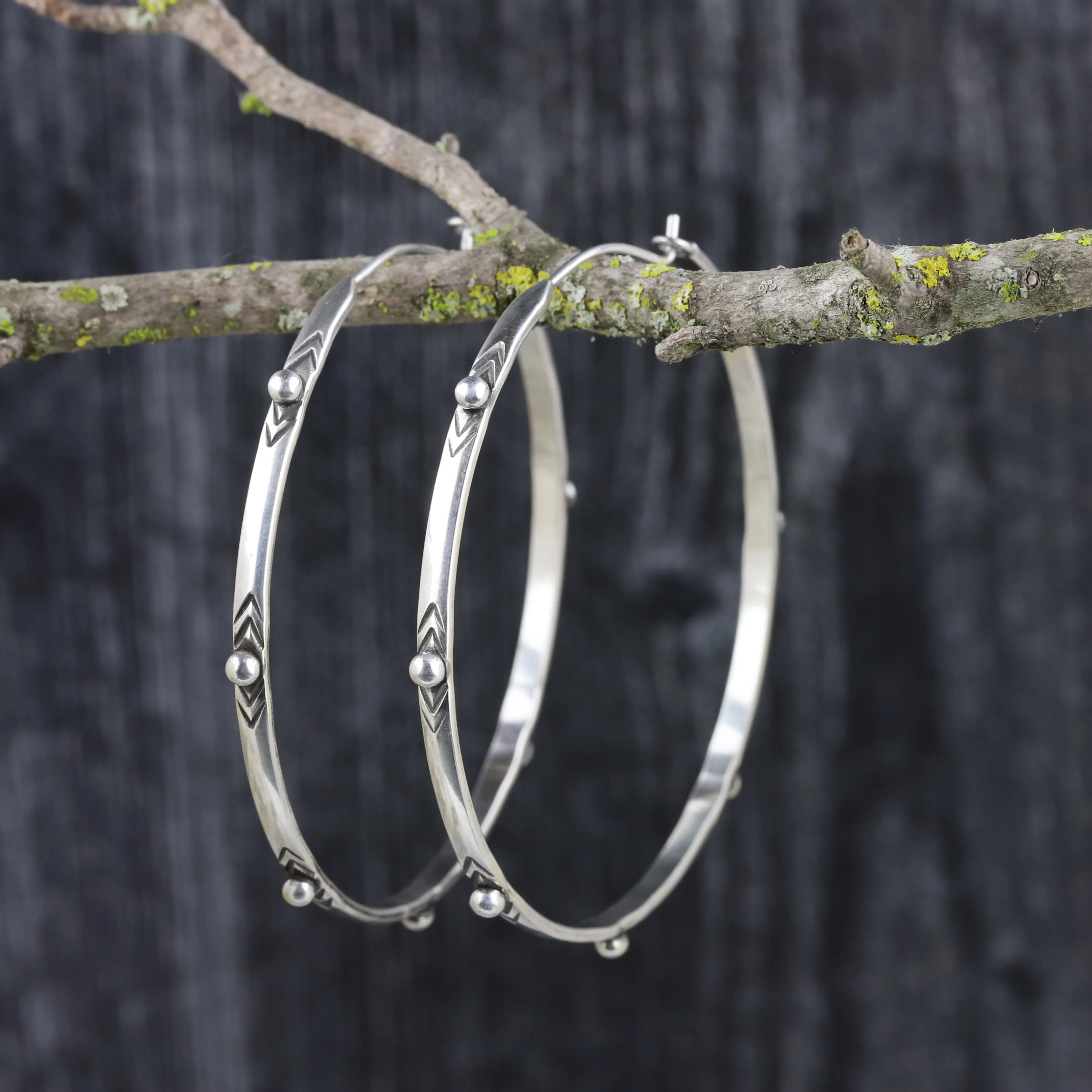 Sterling Isabel Hoop Earrings LG