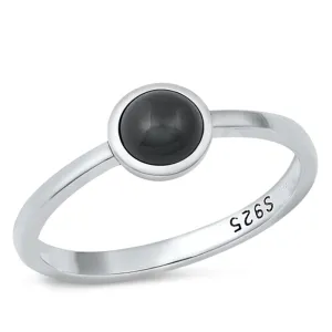 Sterling Silver Black Onyx Ring
