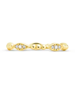 Sterling Silver Lydia CZ Bubble Ring