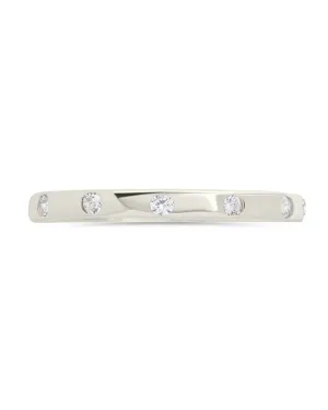 Sterling Silver Mindy CZ Studded Ring