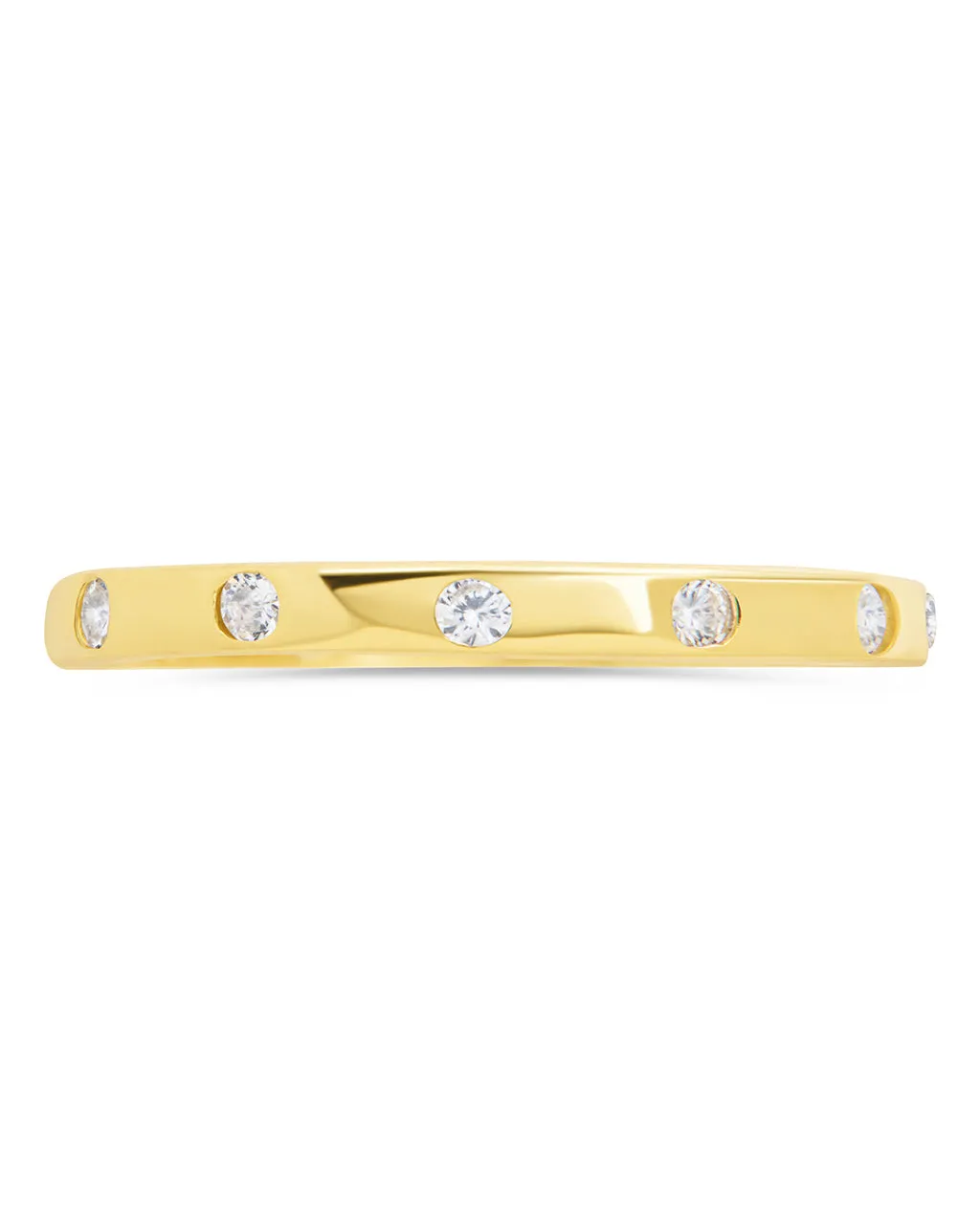 Sterling Silver Mindy CZ Studded Ring