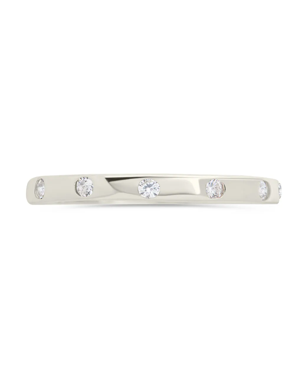 Sterling Silver Mindy CZ Studded Ring