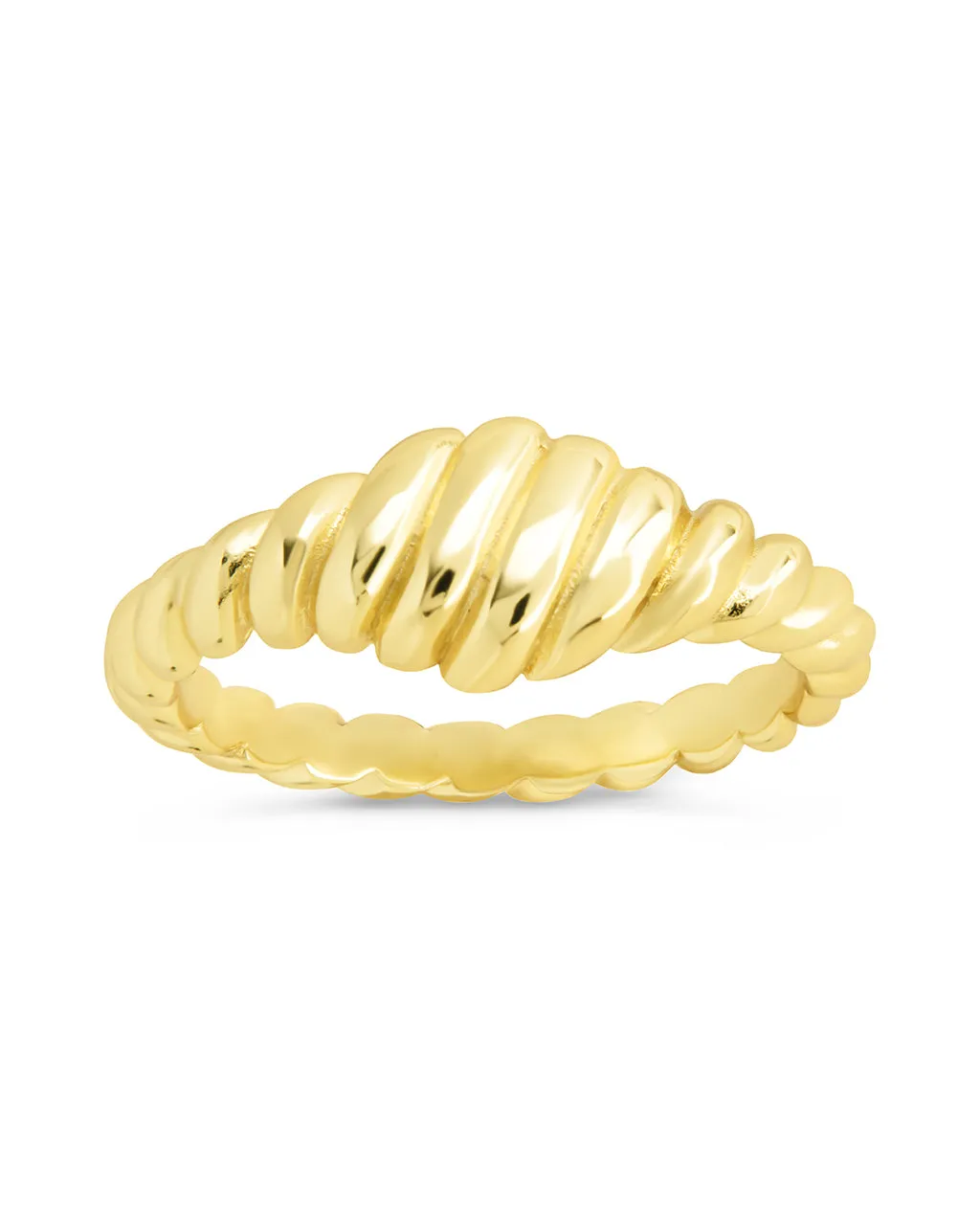 Sterling Silver Paula Ribbed Ring