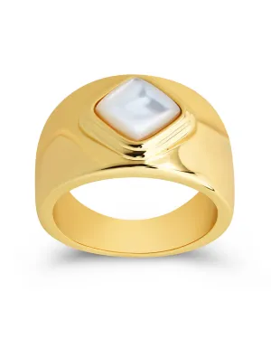 Sterling Silver Priya Moonstone Ring