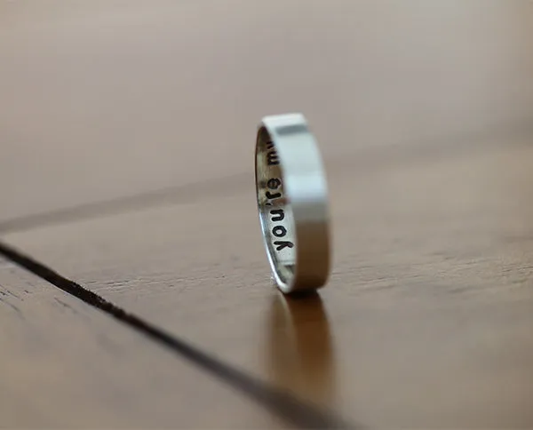 Sterling Silver Secret Message Ring (S0335)