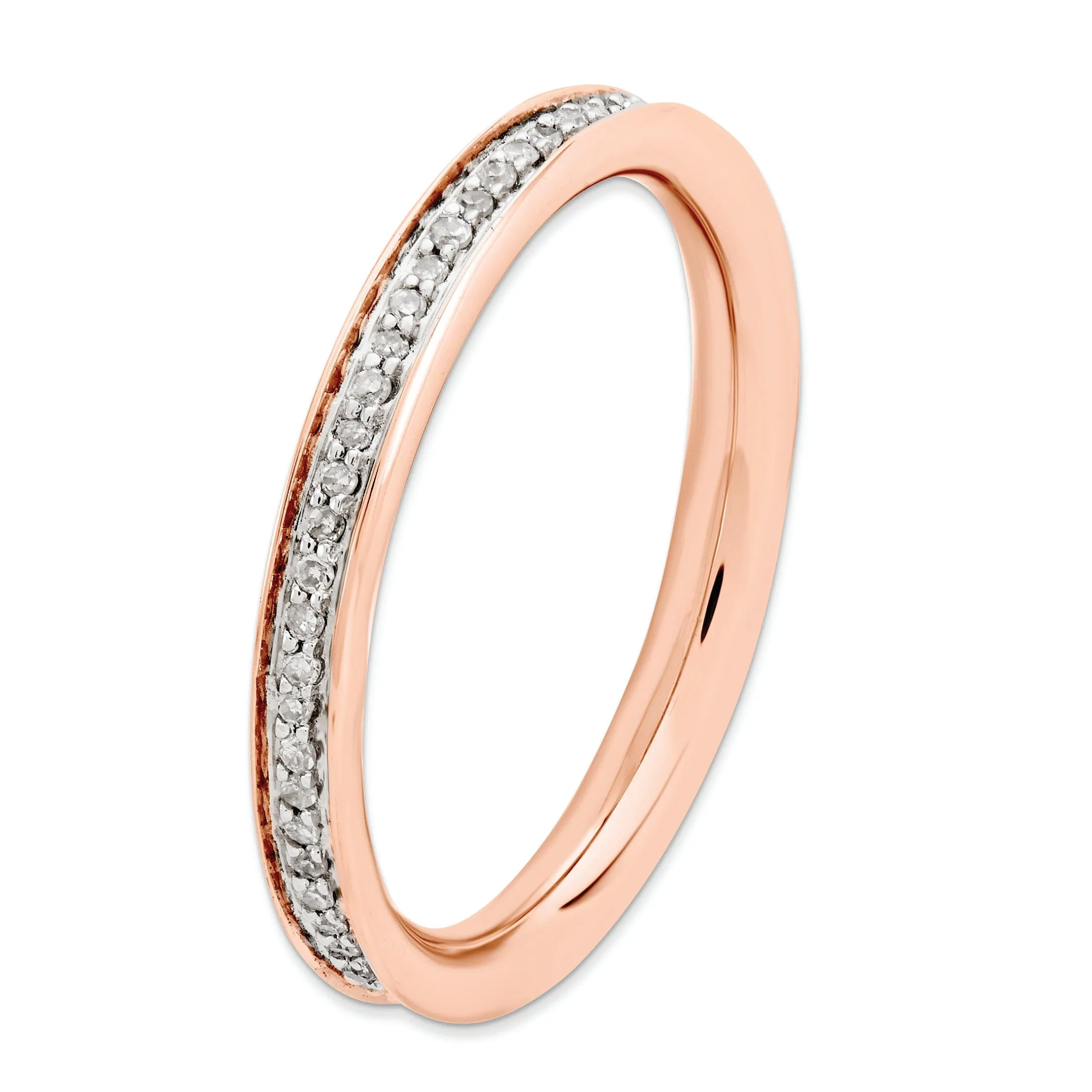 Sterling Silver Stackable Expressions Diamond Ring