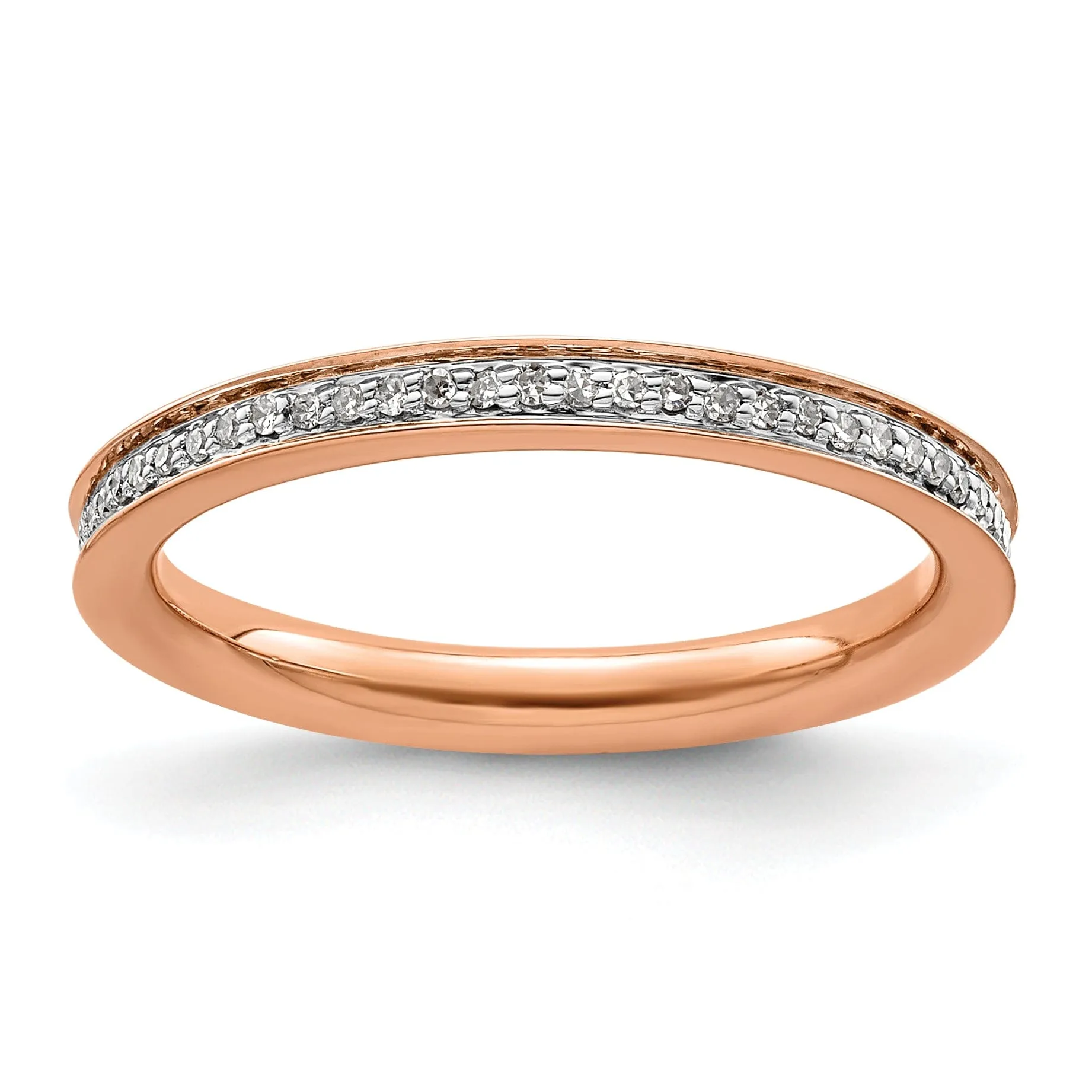 Sterling Silver Stackable Expressions Diamond Ring