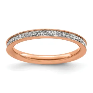 Sterling Silver Stackable Expressions Diamond Ring