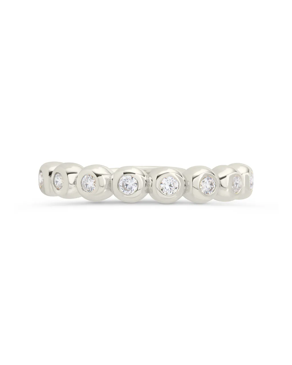 Sterling Silver Trisha CZ Bezel Ring